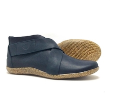 Bota Andes, couro graxo preta, sola reciclada com serragem, ref. 001.604 - Ipadma - calçados sustentáveis