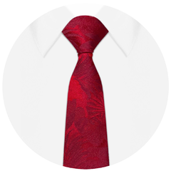 Gravata Slim Floral Vermelha - nsPTyt - comprar online