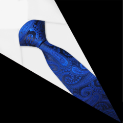 Gravata Paisley Azul Marinho - xsbd3bv na internet
