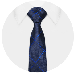 Gravata Slim Xadrez Azul Marinho - xzE6Cnp - comprar online