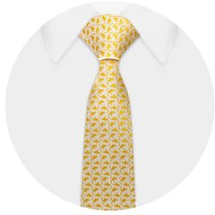 Gravata Foulard Amarela - x715862 - comprar online