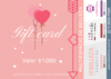 GIFT CARD - VAUCHER $1.000 productos o servicios a eleccion