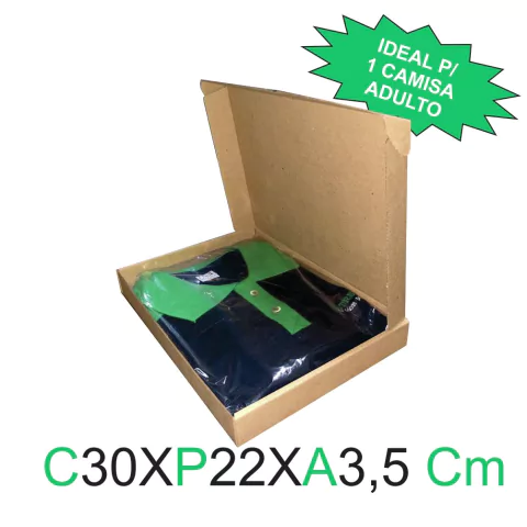 Caixa De Correios/Sedex 30x22x3,5 Cm(50 Unid) Ideal para 1 camisa