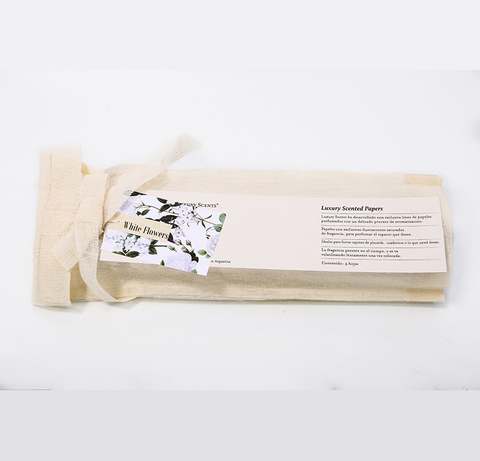 Luxury Scented Papers White Flowers