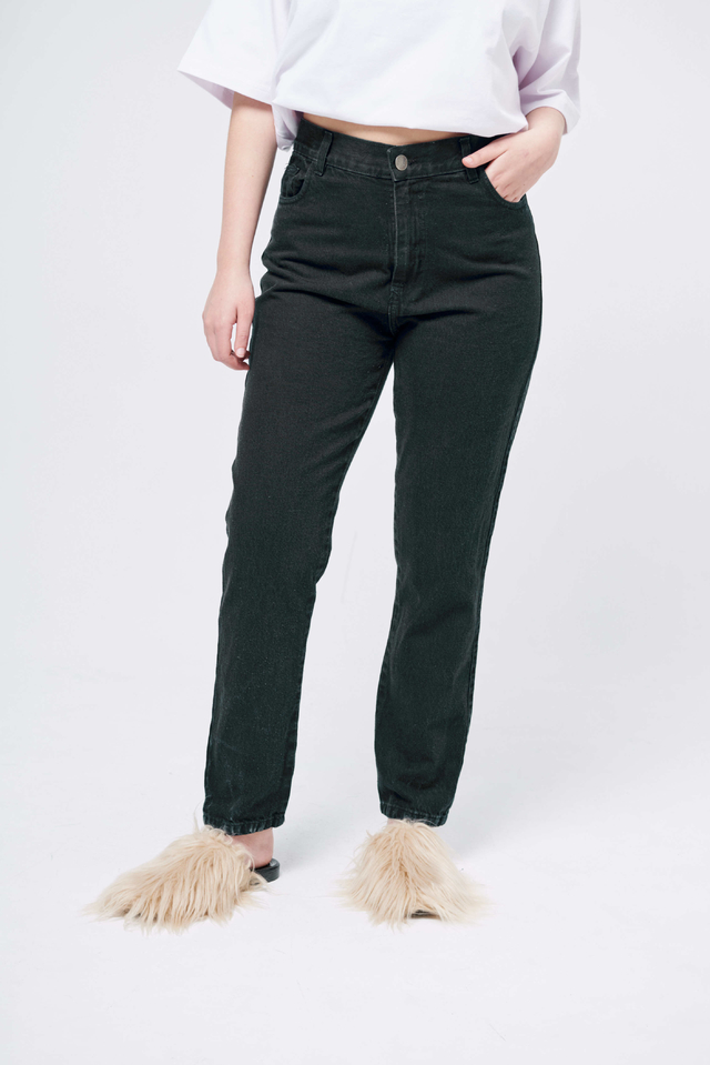 Pantalon de jean MOM negro