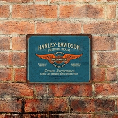 Chapa rústica Harley Davidson