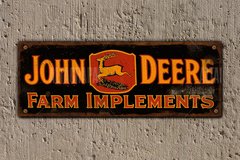 Chapa Rústica John Deere Implements - comprar online