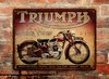 Chapa rústica Triumph Motorcycle Speed Twin - comprar online
