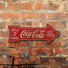 Chapa rústica Flecha Coca Cola - comprar online