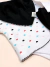 Conjunto Bendito corazón - bodie blanco picot rosa - babero negro en internet