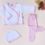 Conjunto conejita soñadora+ Rayado rosa+ dos bodies+ enterito+ manta+ campera - comprar online