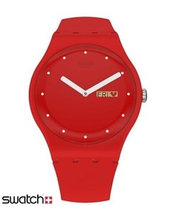 Reloj Swatch Unisex Valentine's Day Suoz718 P(e/a)nse-moi