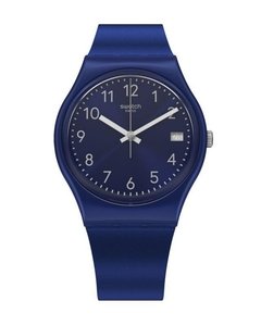 Reloj Swatch Mujer Essentials Silver In Blue Gn416