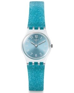 Reloj Swatch Mujer Glitter Celeste Originals Lk392 Silicona