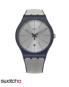 Reloj Swatch Unisex New Gent Lady Suon402 Grey Cord