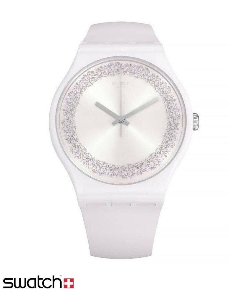 Reloj Swatch Mujer Rosa Pinksparkles Suop110 Silicona 3 Bar