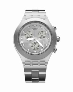 Reloj Swatch Mujer Svck4038g Full-blooded Silver Cronografo