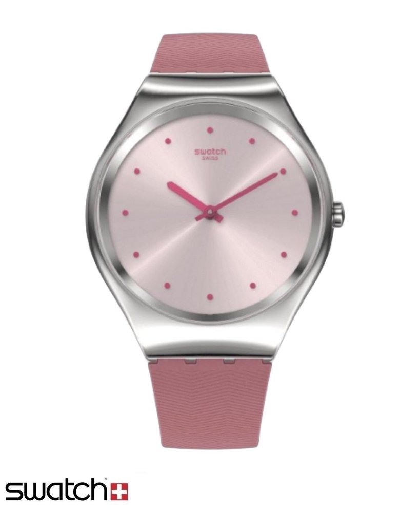 reloj swatch rosa palo
