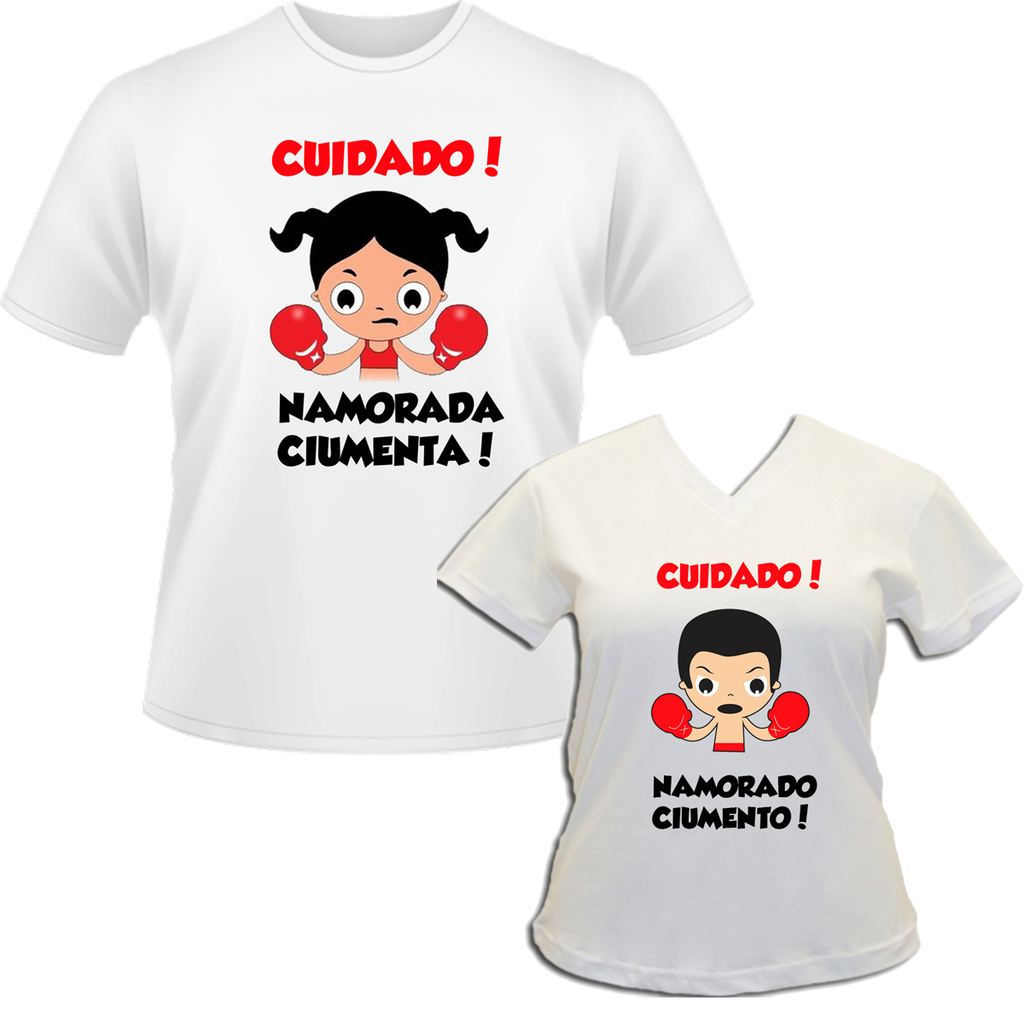 Kit Camiseta Casal Ciumento Personalizada cod 04