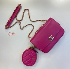 Bolsa Italiana com mini bag Pink - loja online