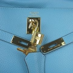 Bolsa Kelly 32 - Azul Gold - Francesa - comprar online