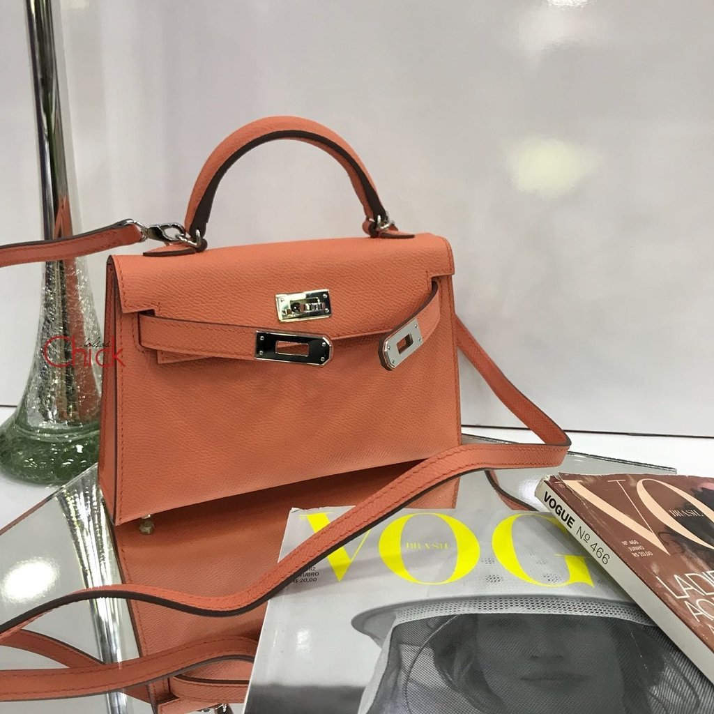 Bolsa Kelly Mini 20 Rosé Italiana