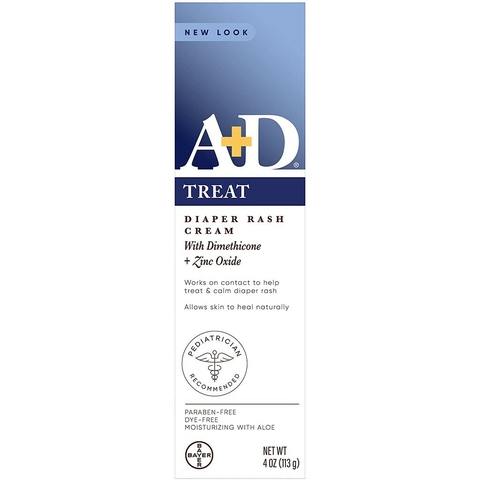 Pomada A+D TREAT (proteção e tratamento de assaduras) Diaper Rash Cream (Bisnaga 113g) - Bayer