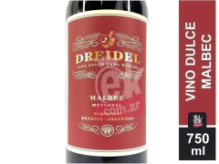 Vino tinto dulce 750ml (rojo) "Dreidel"