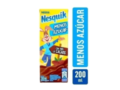 Leche chocolatada menos azucar 200ml "Nesquik"