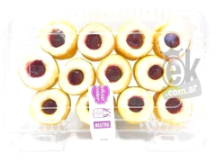 Masitas de glace blanco rellena de membrillo "Delicias Kosher"