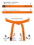 MATSU STANDARD - Faixa Laranja (Algodão) | Standard Orange Belt (Cotton) na internet