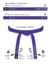 MATSU STANDARD - Faixa Roxa (Algodão) | Standard Purple Belt (Cotton) na internet
