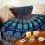 Mandala Cuadrada Pavo Real Azul Petróleo - Flor & Mar - Trendy Store
