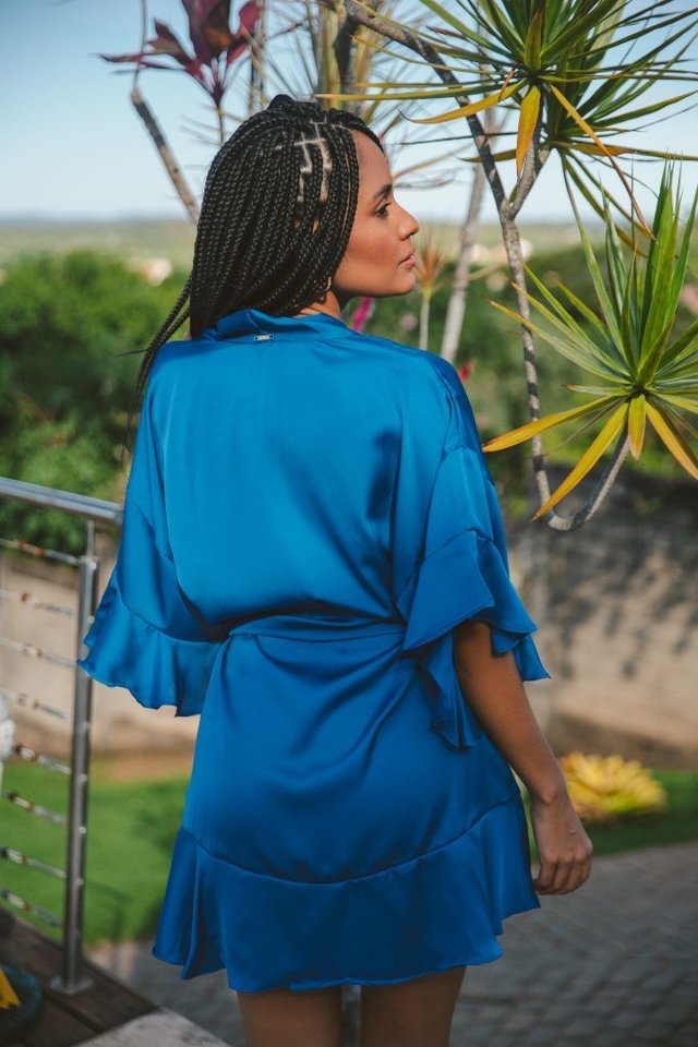 Robe Dandara Azul M - Comprar em MAPA Lingerie