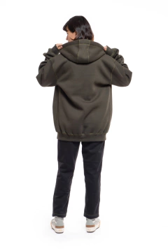 MOLETOM PRIVÊ ABERTO THE ZIPPER CANGURU VERDE - comprar online