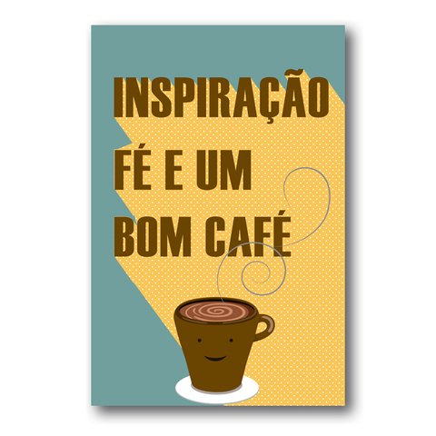 PLACA UM BOM CAFÉ - Comprar em Art Print Decorações PLACA UM BOM CAFÉ - Comprar em Art Print Decorações