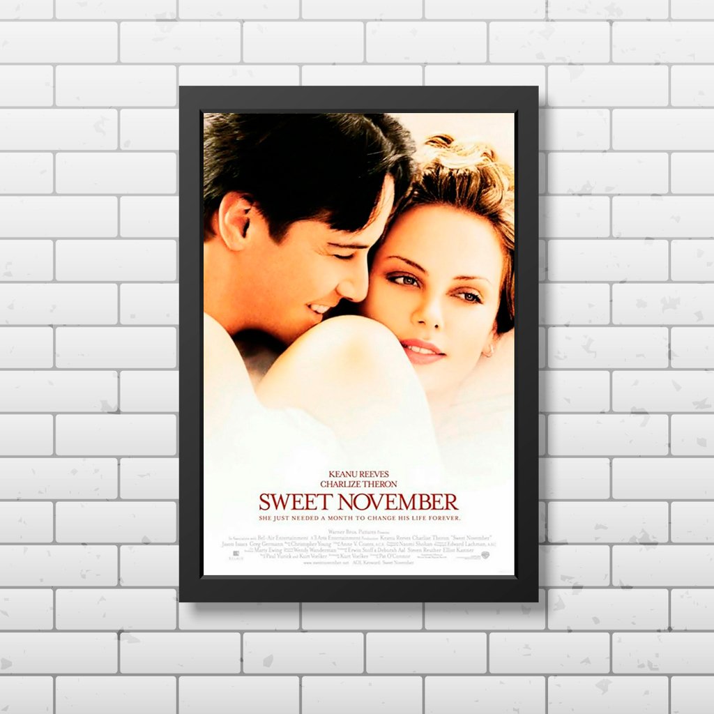 Placa Filme Doce Novembro Art Print Decoracoes