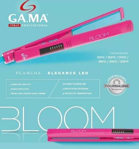 Set Gama Bloom Rosa Planchita Led + Secador + Protector