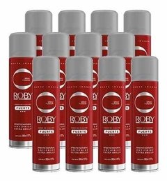 Fijador Spray Roby 392ml Antifrizz Extra Brillo Pack 12 Unid