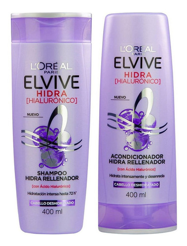 Shampoo Y Acondicionador Elvive Hidra Hialurónico 400ml