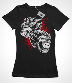 Remera Dragon Ball Goku Vegeta Calavera - comprar online