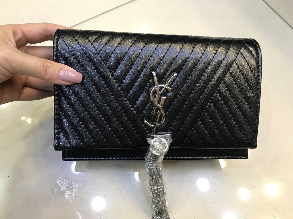 metallic ysl bolsa