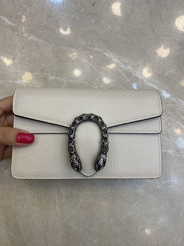 gucci white bolsa small
