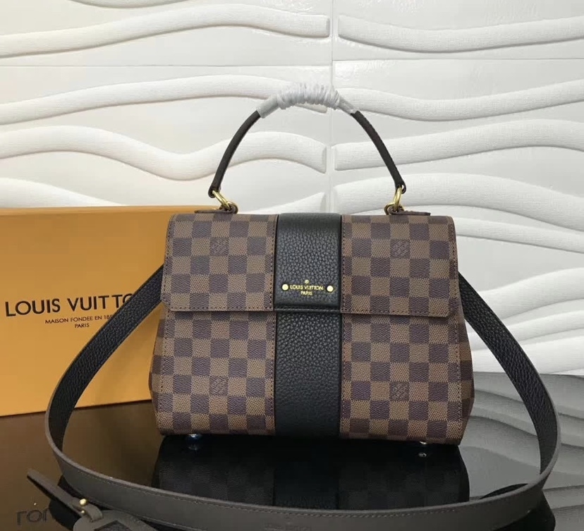 black and brown lv bolsa