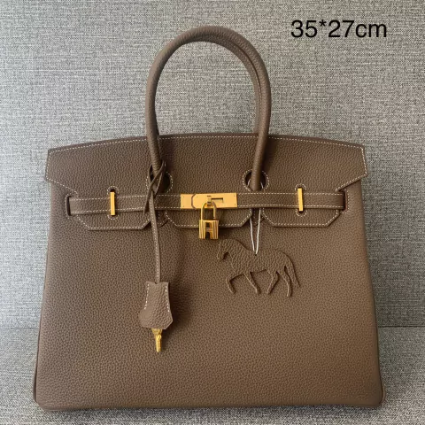 Bolsa Hermes Birkin 35 Marrom Italiana