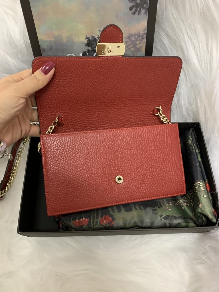 gucci red interlocking bolsa