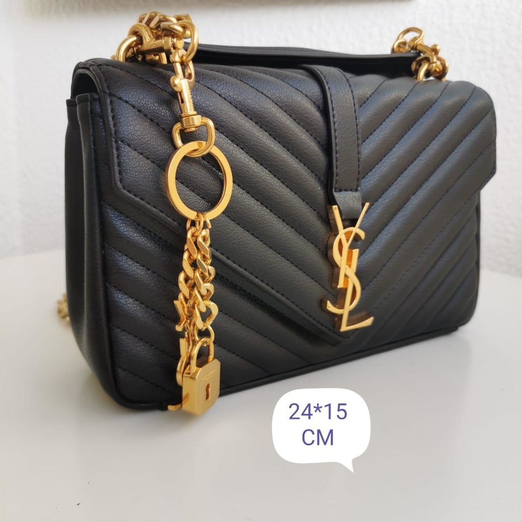 ysl bolsa gold hardware