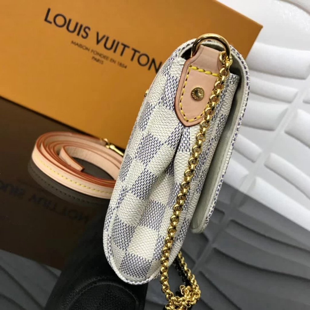 lv favorite damier azur