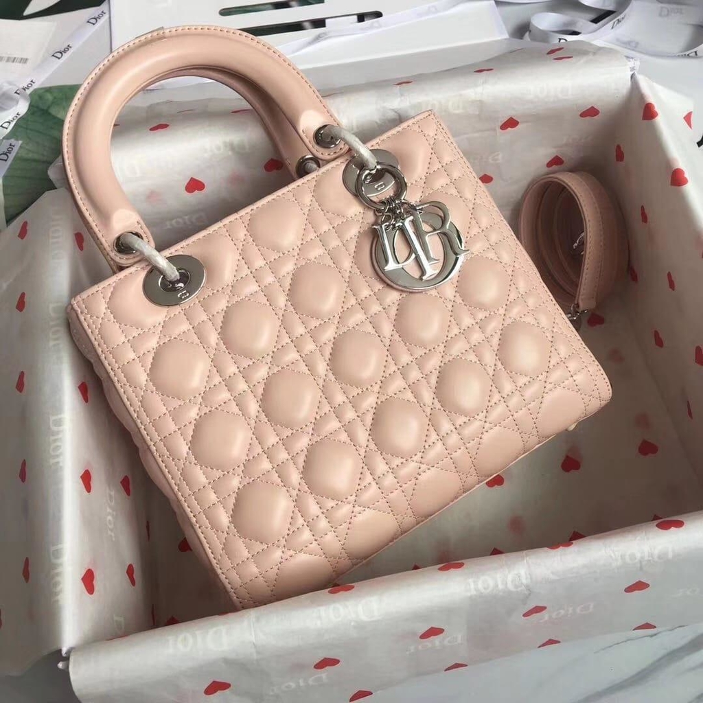 dior pink monogram bolsa