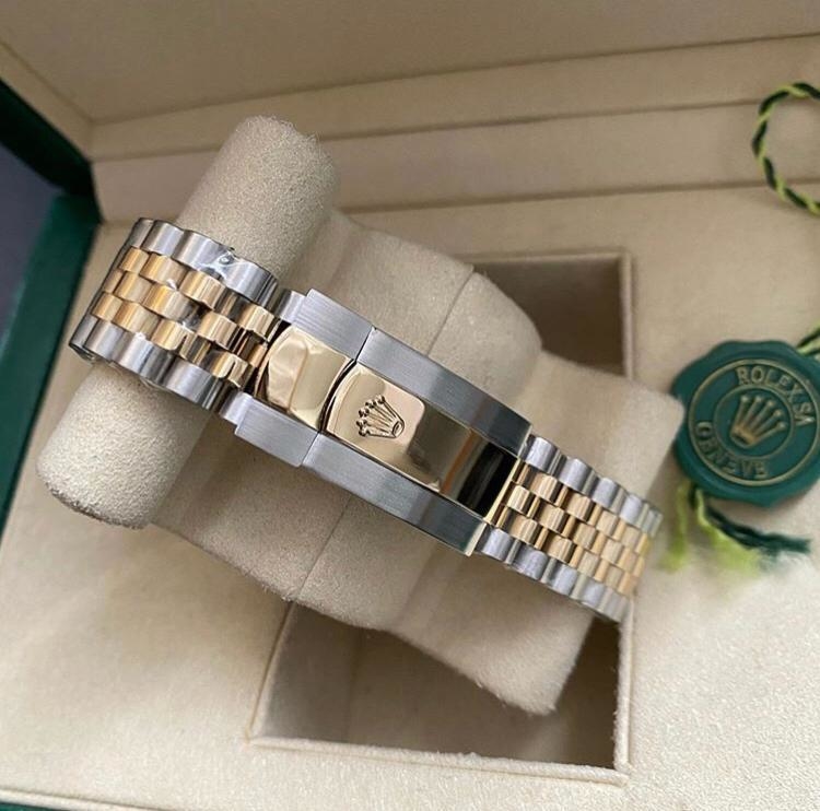 rolex dourado e prata
